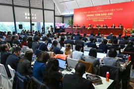 Общий вид пресс-конференции.