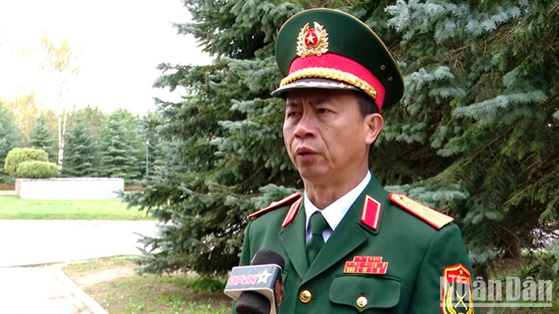 Генерал-майор Нгуен Ван Тхань отметил, что здоровье и моральный дух вьетнамских военнослужащих оцениваются как отличные.