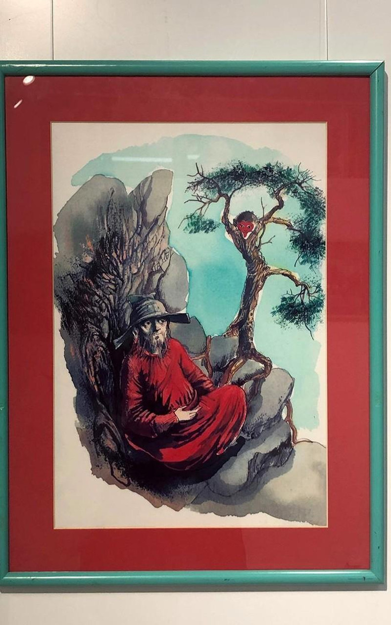 Иллюстрация к сказке «Сунь Укун». Иллюстрация к сказке «Сунь Укун».