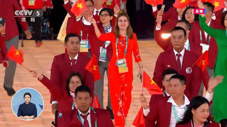 Вьетнамская спортивная делегация.