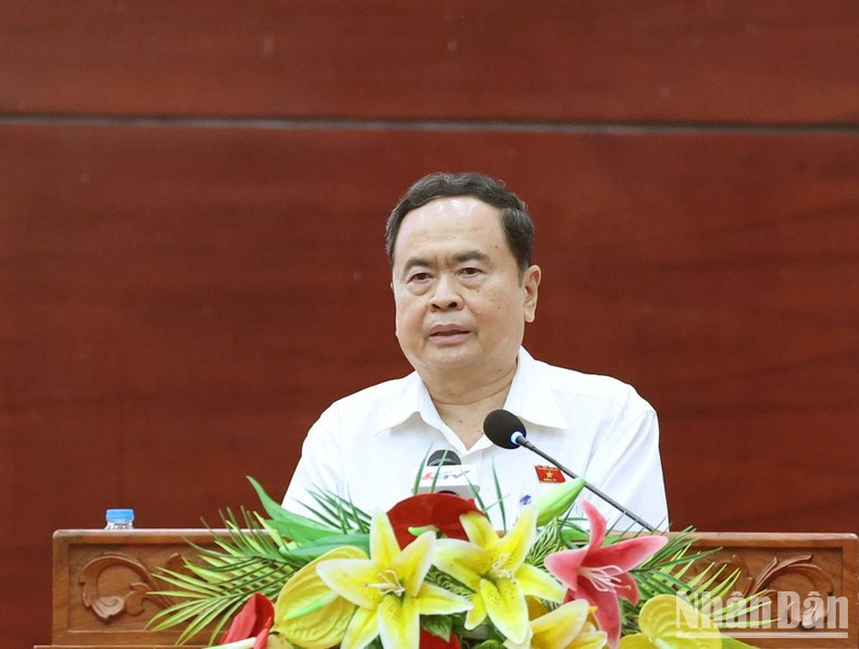 Председатель НС Чан Тхань Ман на мероприятии. Председатель НС Чан Тхань Ман на мероприятии.