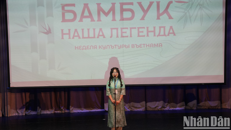 Глава оргкомитета Чан Конг Там Ань выступает на мероприятии. Фото: Суан Хынг Глава оргкомитета Чан Конг Там Ань выступает на мероприятии. Фото: Суан Хынг