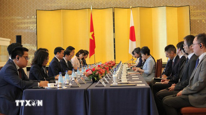 Общий вид 12-го заседания Комитета по сотрудничеству между Вьетнамом и Японией. Фото: ВИА Общий вид 12-го заседания Комитета по сотрудничеству между Вьетнамом и Японией. Фото: ВИА