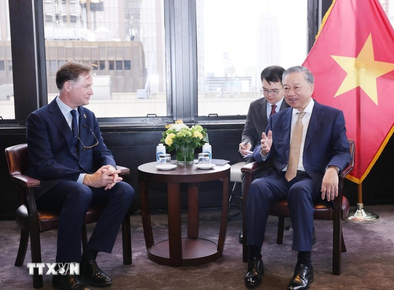 Генеральный секретарь ЦК КПВ, Президент То Лам принимает руководителя корпорации Meta. Фото: ВИА Генеральный секретарь ЦК КПВ, Президент То Лам принимает руководителя корпорации Meta. Фото: ВИА