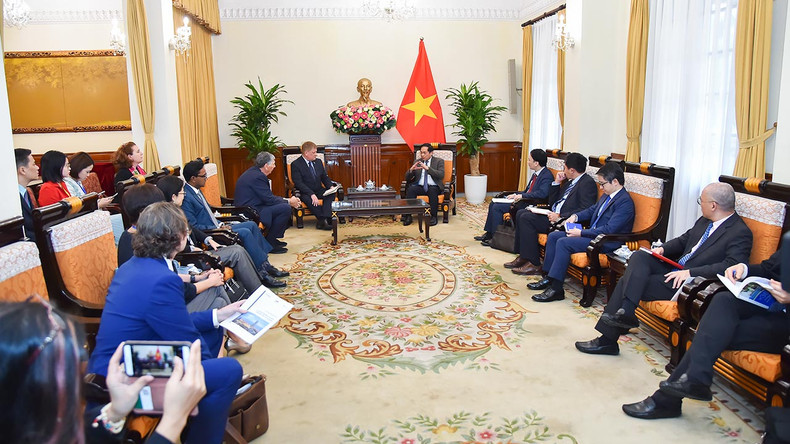 Общий вид приема. Фото: МИД Вьетнама Общий вид приема. Фото: МИД Вьетнама