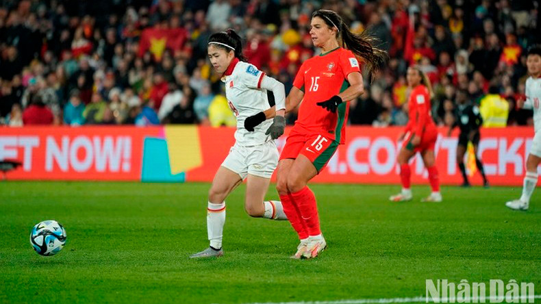 Вьетнамской команде было нелегко противостоять сильному сопернику. Фото: До Дат Вьетнамской команде было нелегко противостоять сильному сопернику. Фото: До Дат