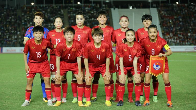 Стартовый состав вьетнамской команды в финале 32-х Игр Юго-Восточной Азии. Фото: Федерация футбола Вьетнама