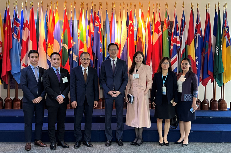 Вьетнамская делегация на сессии. Вьетнамская делегация на сессии.