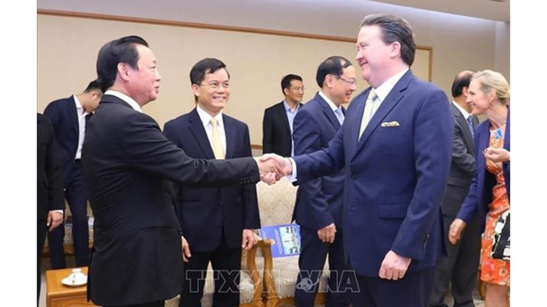 На приеме Посла США во Вьетнаме Марка Кнаппера. Фото: ВИА На приеме Посла США во Вьетнаме Марка Кнаппера. Фото: ВИА