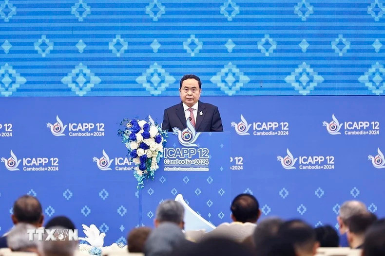 Председатель НС Вьетнама Чан Тхань Ман выступает на 12-й Генеральной ассамблее МКАПП. Фото: ВИА Председатель НС Вьетнама Чан Тхань Ман выступает на 12-й Генеральной ассамблее МКАПП. Фото: ВИА