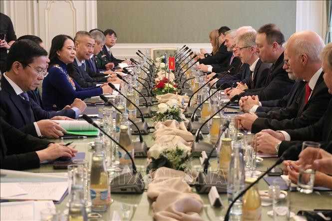 Общий вид переговоров с Председателем Сената Чехии. Фото: ВИА Общий вид переговоров с Председателем Сената Чехии. Фото: ВИА