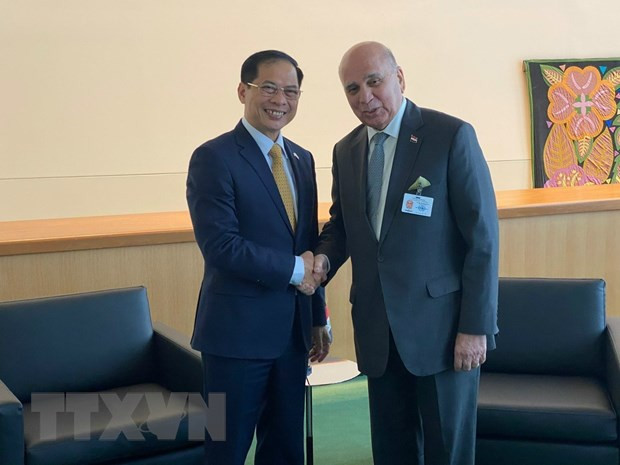 Министр Буй Тхань Шон и Вице-премьер, Министр иностранных дел Ирака Фуад Мухаммед Хусейн. Фото: ВИА Министр Буй Тхань Шон и Вице-премьер, Министр иностранных дел Ирака Фуад Мухаммед Хусейн. Фото: ВИА