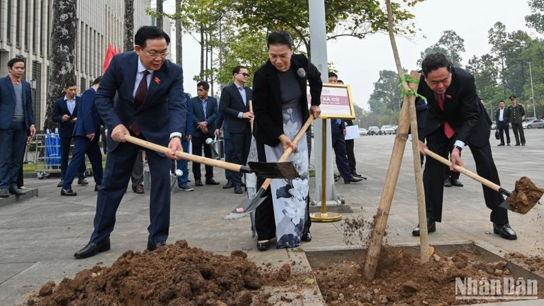 Церемония посадки дерева. Фото: Зюи Линь Церемония посадки дерева. Фото: Зюи Линь