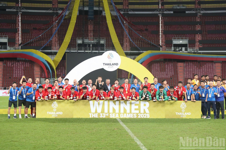 Мужская футбольная сборная U22 Вьетнама завоевала чемпионский титул на SEA Games 2025.