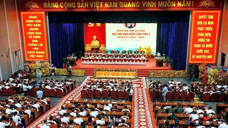 Общий вид I съезда партийной организации провинции Камау.