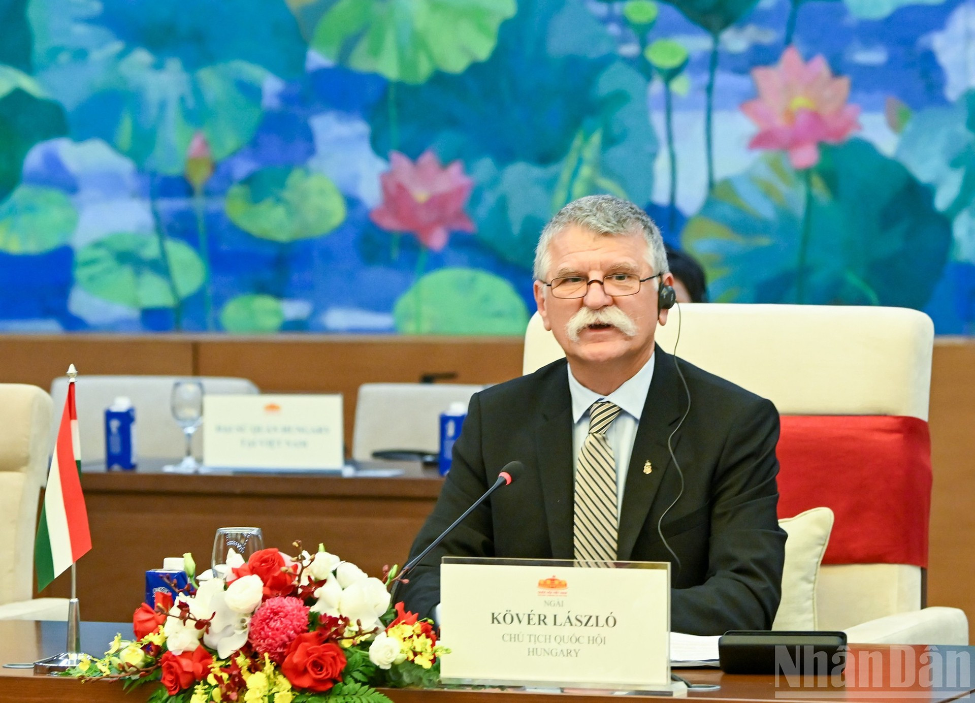 Председатель НС Венгрии Кёвер Ласло выступает на переговорах. image-2025-10-20t165149097.jpg