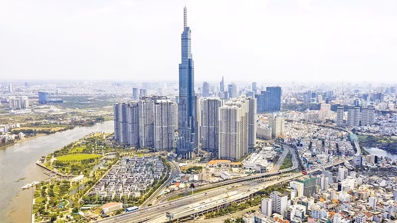 Вид на часть города Хошимина с высоты. Фото: Хоанг Чиеу