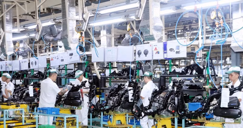 Производственная линия компании Honda Vietnam на территории промышленного парка Донгван II. Фото: ВИА