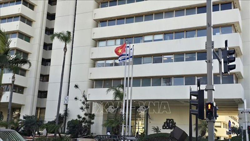 Посольство Вьетнама в Израиле расположено в здании Бейт Амот, Тель-Авив. Фото: ВИА