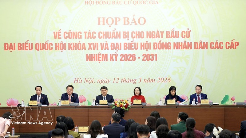 Пресс-конференция по подготовке ко дню выборов депутатов Национального собрания XVI созыва и депутатов Народных советов всех уровней на срок полномочий 2026–2031 годов. Фото: ВИА