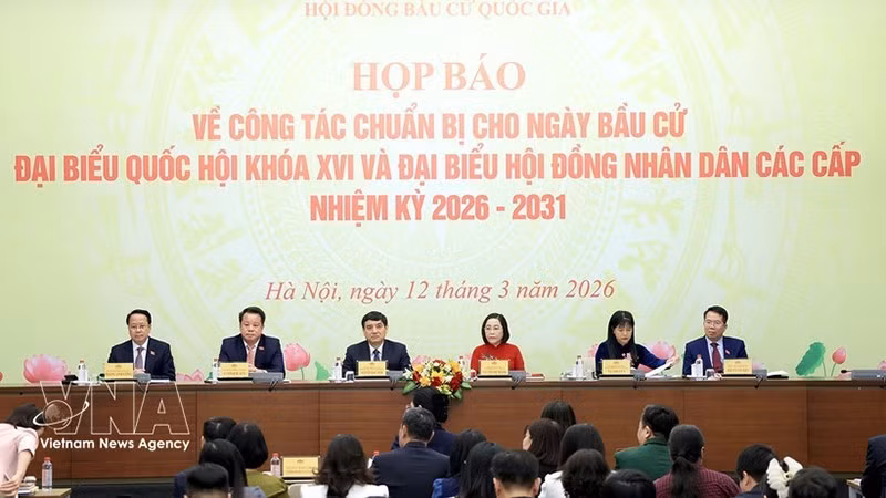 Пресс-конференция по подготовке ко дню выборов депутатов Национального собрания XVI созыва и депутатов Народных советов всех уровней на срок полномочий 2026–2031 годов. Фото: ВИА