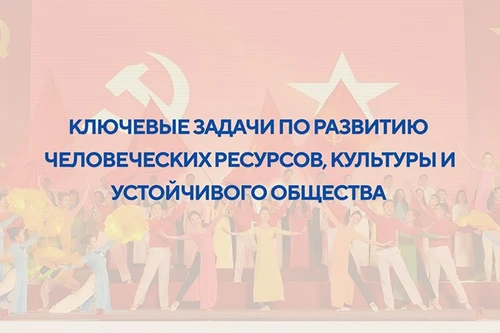 [Инфографика] Ключевые задачи по развитию человеческих ресурсов, культуры и устойчивого общества 