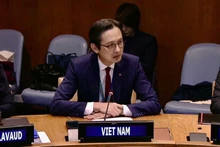 Посол До Хунг Вьет выступает на мероприятии. Фото: постоянная миссия Вьетнама при ООН