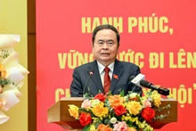 Председатель НС Чан Тхань Ман выступает на конференции. Фото: Зюи Линь