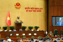 Общий вид пленарного заседания НС в зале в первой половине дня 25 ноября. Фото: Зюи Линь