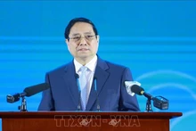 Премьер-министр Вьетнама Фам Минь Тьинь выступает на форуме. Фото: ВИА