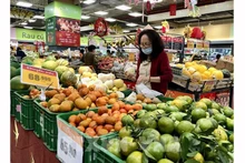 Ассортимент отечественных фруктов продаётся по стабилизированным ценам в розничной торговой точке. Фото: ВИА