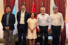 Посол Нго Минь Нгует принимает делегацию CLATE. Фото: ВИА