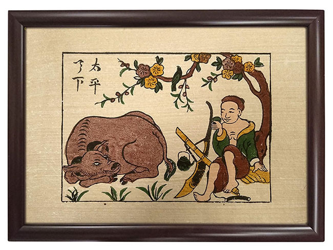 Образ буйвола в народных лубках Донгхо ảnh 5 Образ буйвола в народных лубках Донгхо ảnh 5