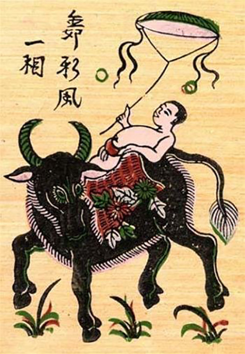 Образ буйвола в народных лубках Донгхо ảnh 2 Образ буйвола в народных лубках Донгхо ảnh 2