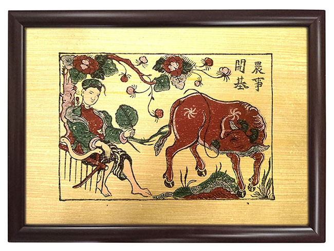 Образ буйвола в народных лубках Донгхо ảnh 6 Образ буйвола в народных лубках Донгхо ảnh 6