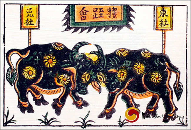 Образ буйвола в народных лубках Донгхо ảnh 4 Образ буйвола в народных лубках Донгхо ảnh 4