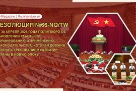 Резолюция №66-NQ/TW об обновлении работы по формированию и применению законодательства, которая должна отвечать требованиям развития страны в новую эпоху