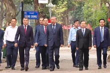 [Видео] Генеральный секретарь То Лам проголосовал в квартале Бадинь города Ханоя