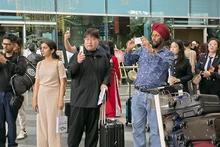 Международные туристы в аэропорту Дананг. Фото: ВИА