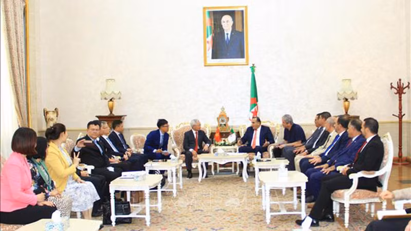 Общий вид рабочей встречи в здании Парламента Алжира. Фото: ВИА