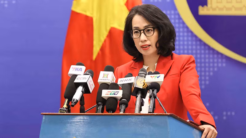Официальный представитель МИД Фам Тху Ханг. Фото: ВИА 