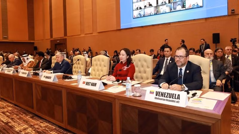 Вице-президент Во Тхи Ань Суан на саммите. Фото: ВИА