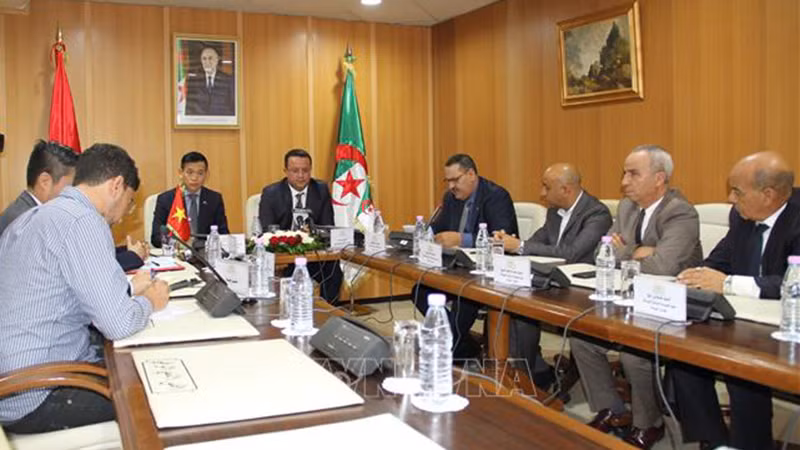 Церемония презентации парламентской группы алжирско-вьетнамской дружбы. Фото: ВИА