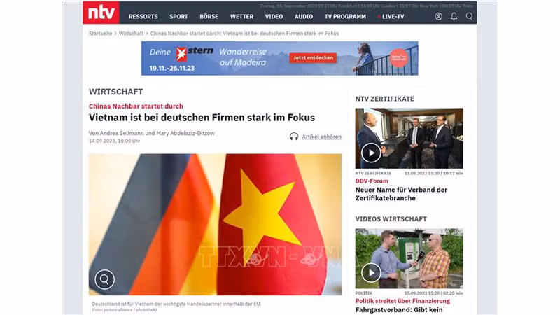 Сайт NTV 14 сентября опубликовал статью о привлекательности Вьетнама. Фото: ВИА