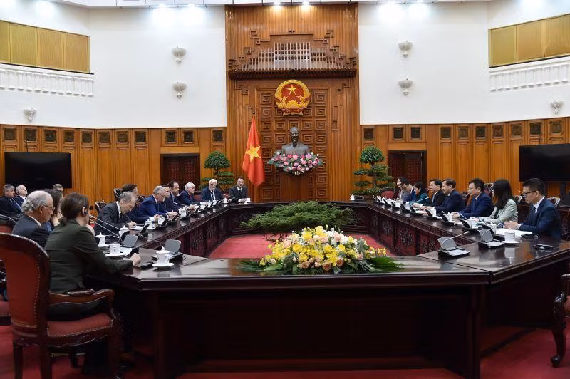 Общий вид приема. Фото: baochinhphu.vn