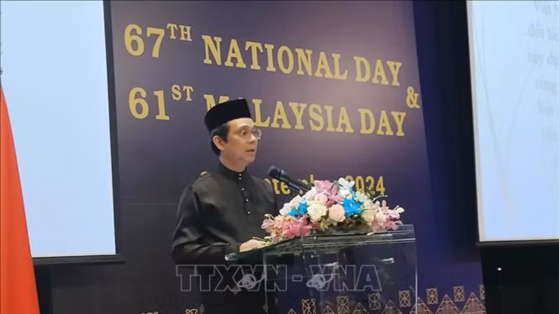 Генеральный консул Малайзии в г. Хошимине Фирдауз Отман выступает на церемонии. Фото: ВИА