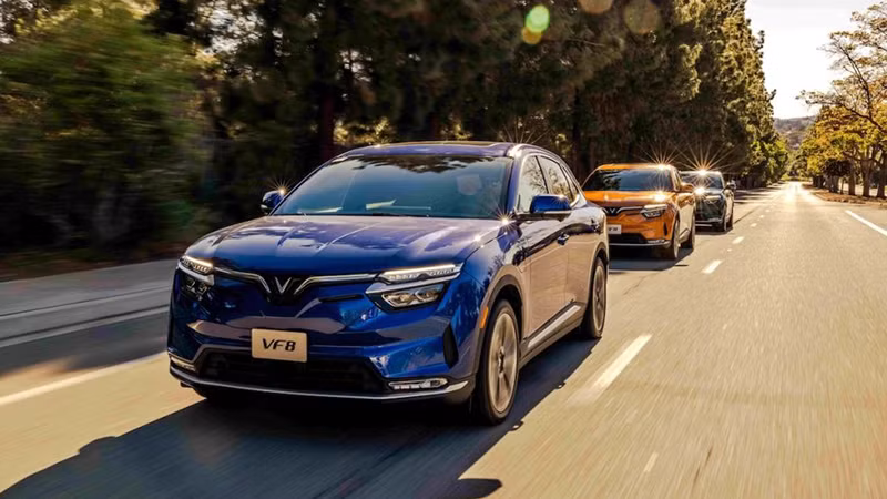 Версии VF 8 в США. Фото: VinFast