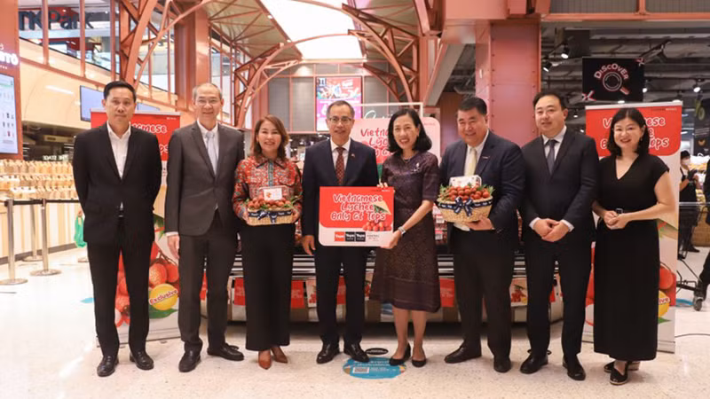 Мероприятие по представлению вьетнамского личи в Таиланде, организованное «Central Group». 