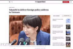 В газете Japan Times была опубликована статья под заголовком: «Такаити выступит с речью по вопросам внешней политики во Вьетнаме».