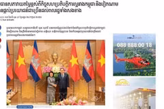 Статья на сайте газеты Kampuchea Thmey Daily. Фото: ВИА